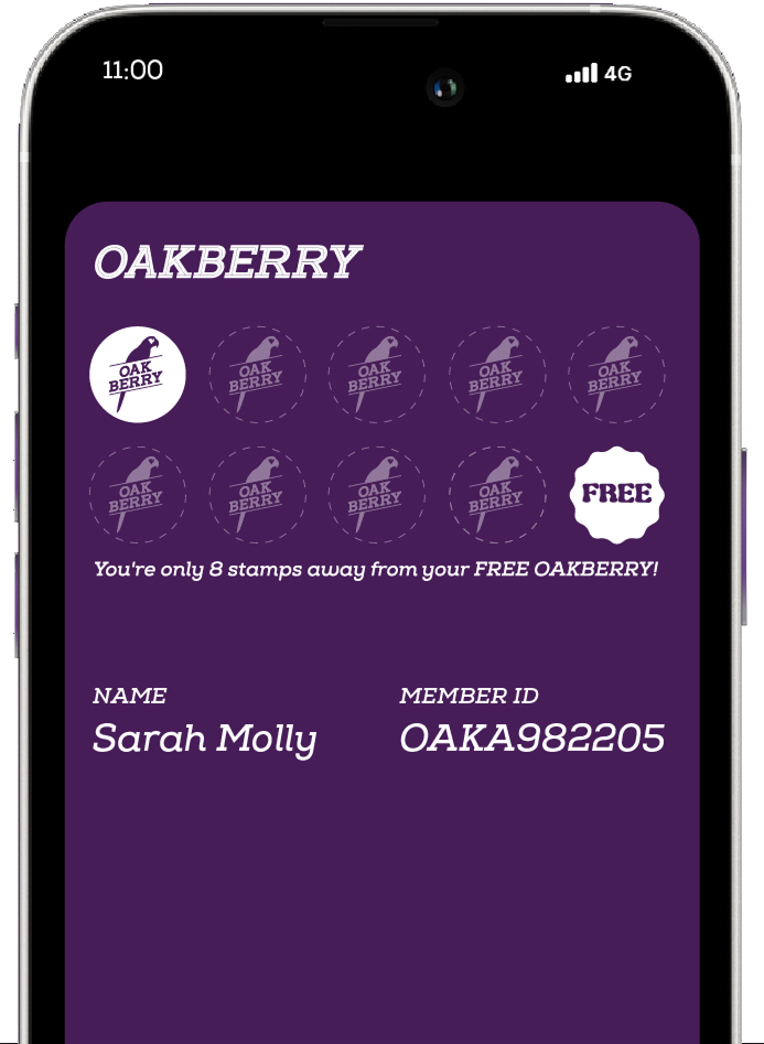Oakberry Desktop Mockup