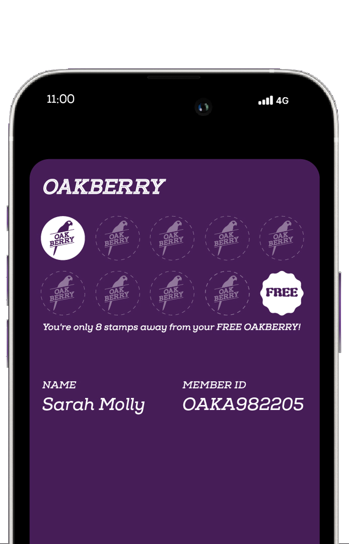 Oakberry Desktop Mockup